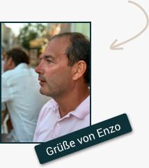 Ein Bild des Gründers Enzo.